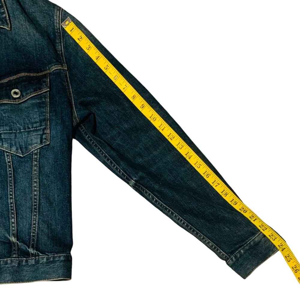 EXPRESS Jean Jacket Size S Blue Boho CottageCore Classic Casual Western - Picture 5 of 7